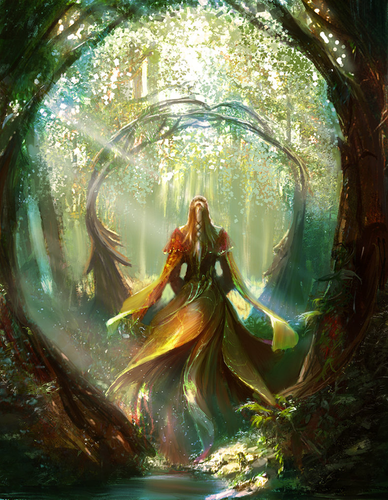 lady_in_the_forest_by_edli