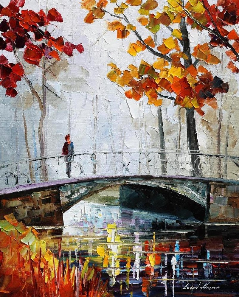 gray_bridge___leonid_afremov_by_leonidafremov-d3892p3